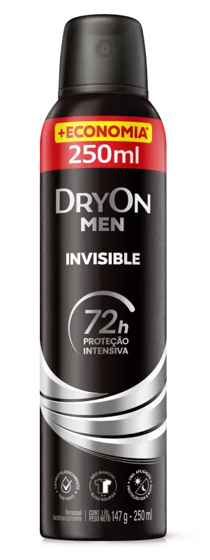 Desodorante Aerossol Dryon Invisible Men 250ml