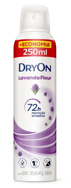 Desodorante Aerossol Dryon Lavanda Fleur Proteção Intensiva 250ml