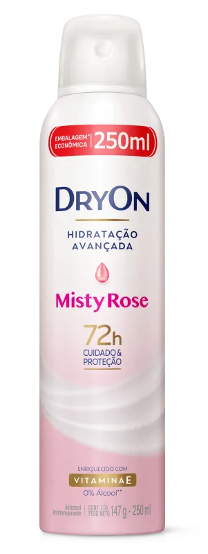 Desodorante Aerossol Dryon Misty Rose Hidratação Avançada 250ml