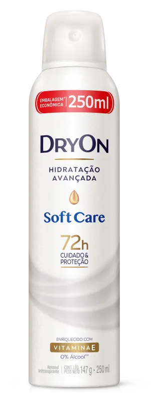Desodorante Aerossol Dryon Soft Care Hidratação Avançada 250ml